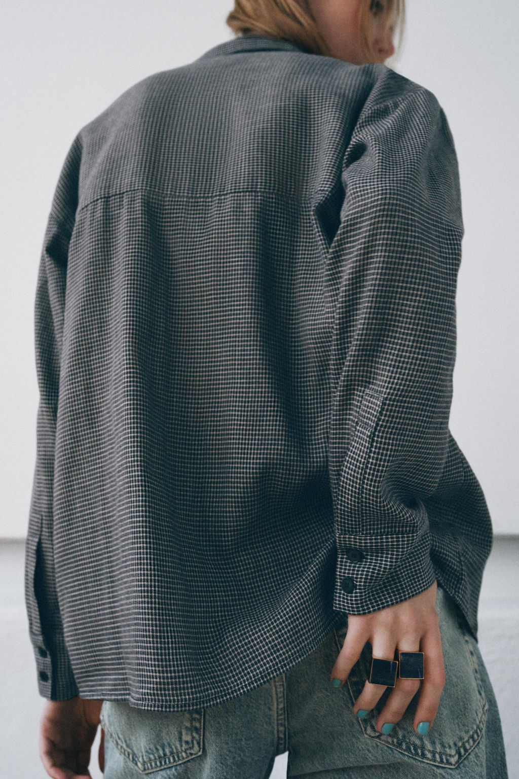 ZW COLLECTION CHECK SHIRT - Zara фото 3