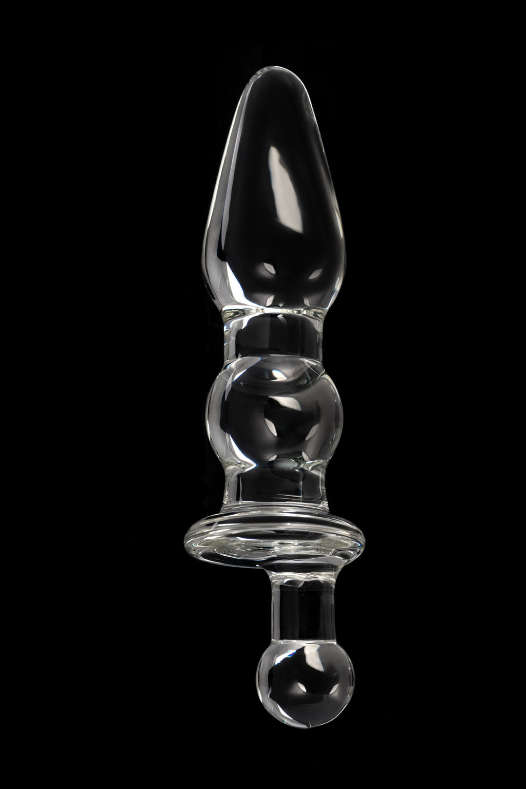 Анальная втулка Sexus Glass, стекло, прозрачная, 17 см, 3,5 см  фото 9