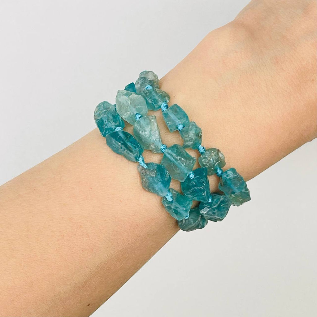 Бусины для украшений из необработанного Апатита 40 см