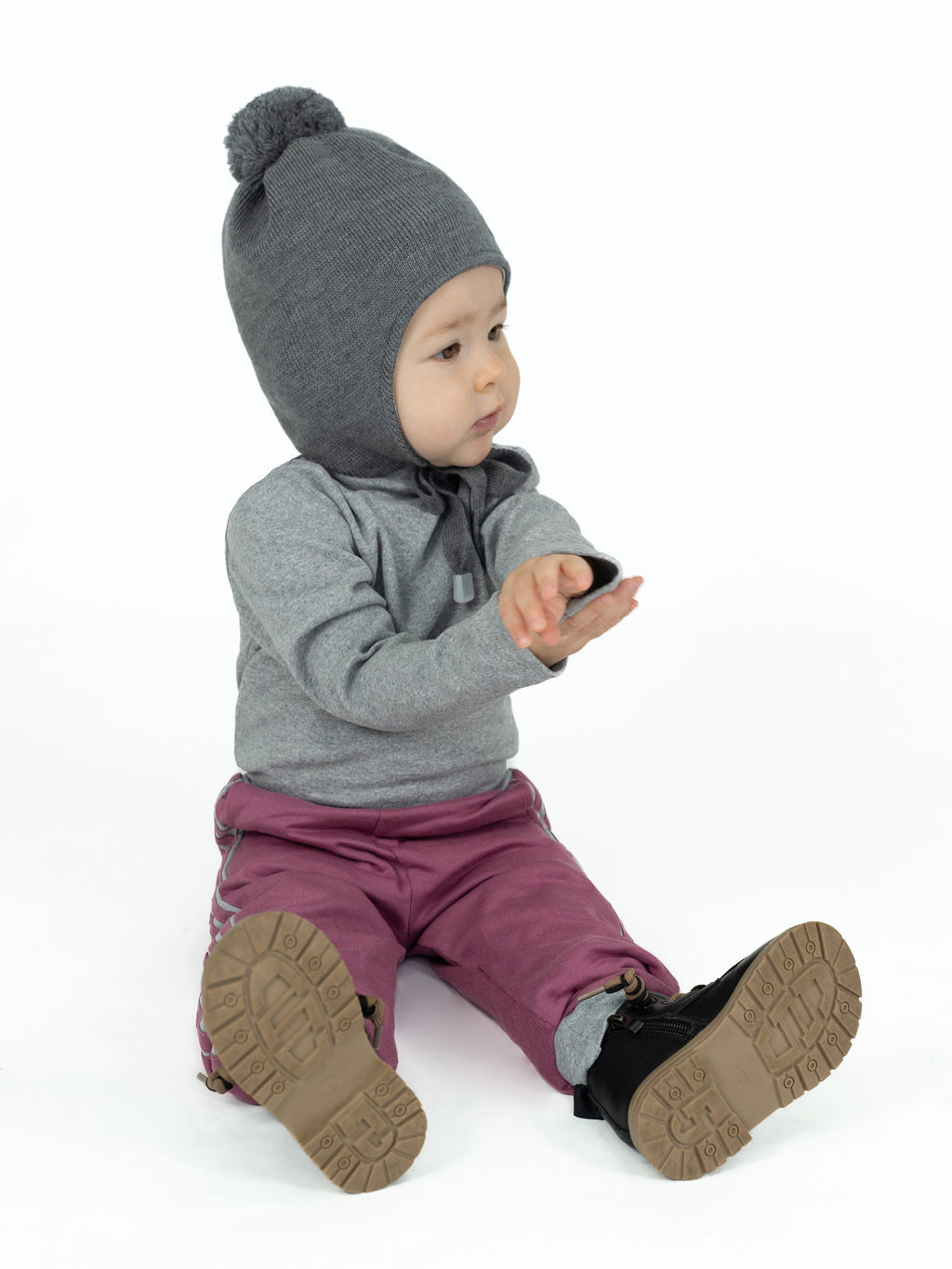 Шапка вязаная меланж Ш-108 (48-50)