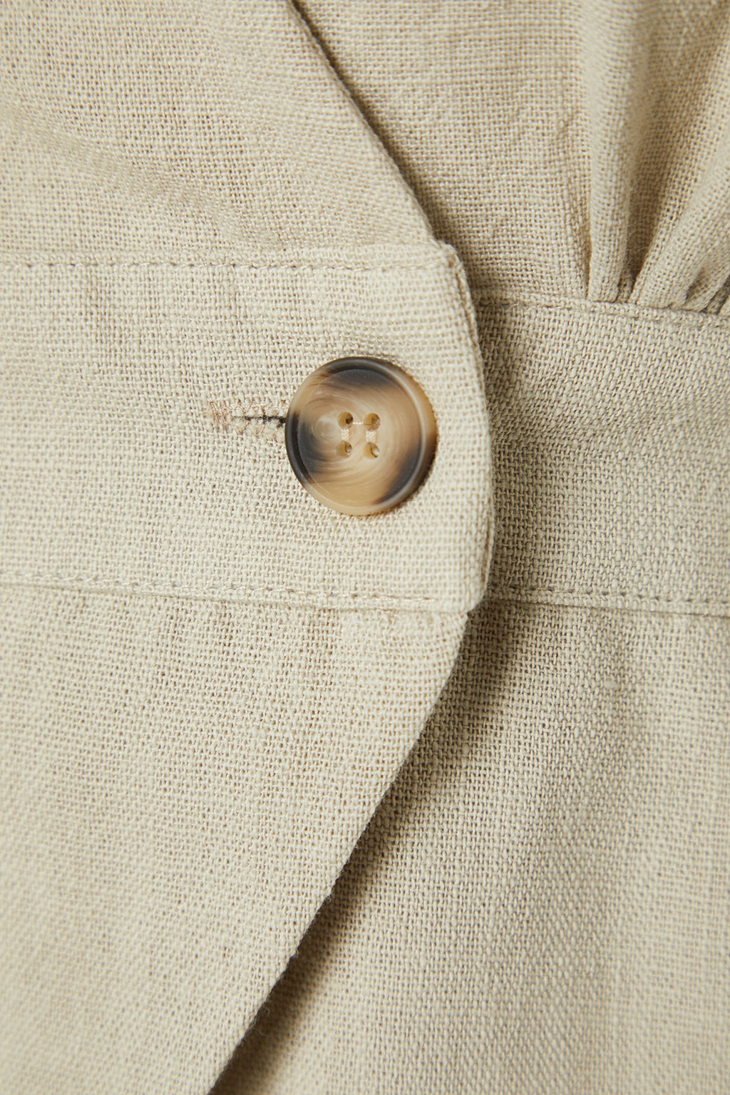 Gri Dokuma Kemik Dugme Detayl? Kruvaze Dokuma Bluz TWOSS20BZ0707