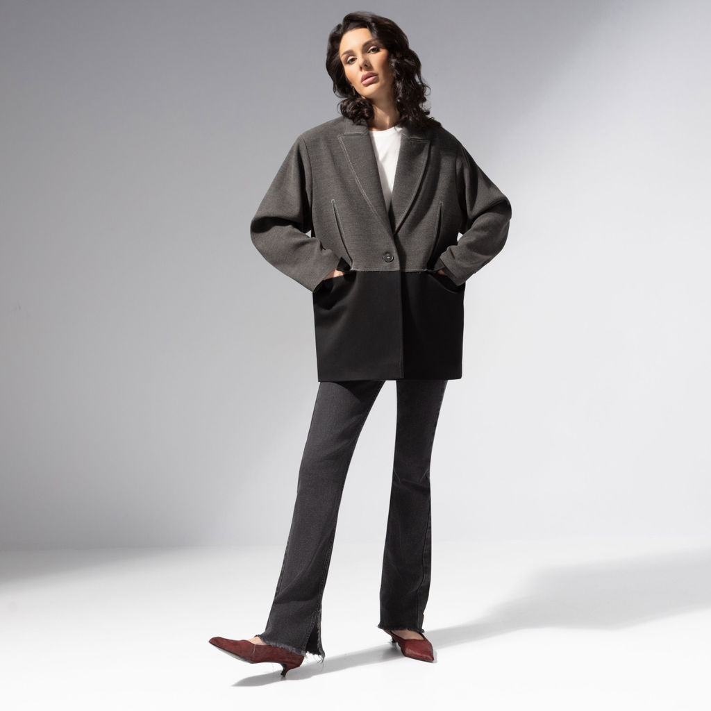 Жакет с контрастными швами, Решительный ход - Charutti фото 2