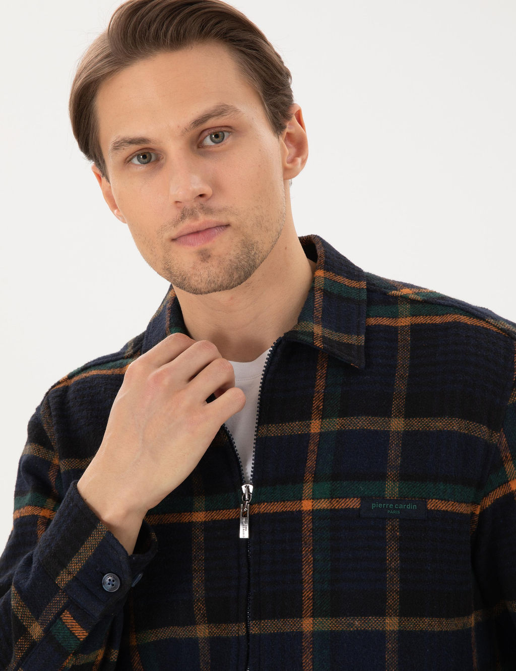 Lacivert Oversize Uzun Kollu Oduncu G_mlek - Pierre cardin фото 2