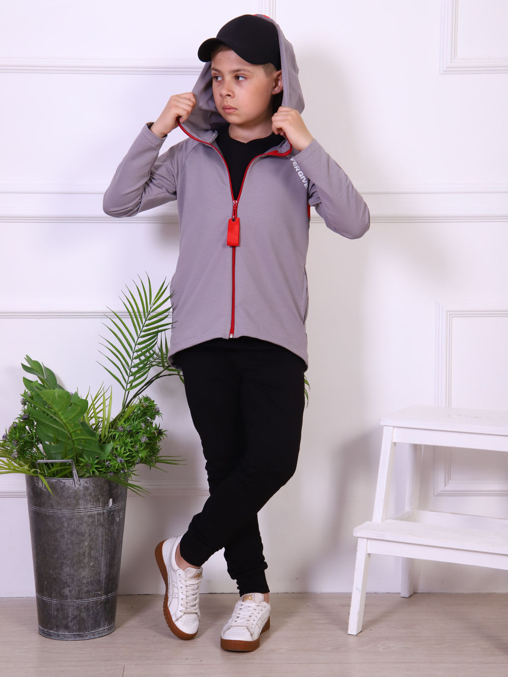 Толстовка-парка "Алтай" серый