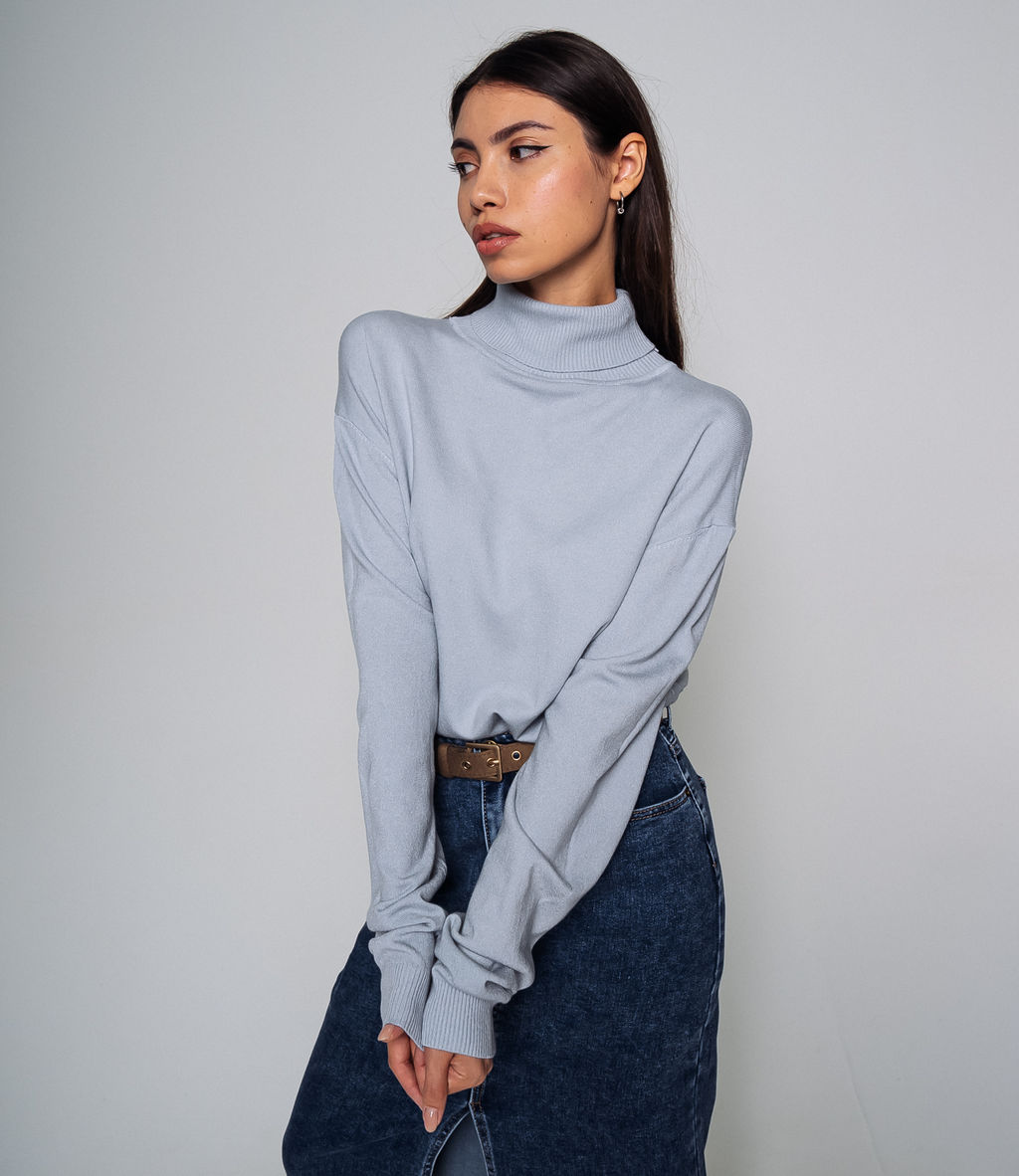 Водолазка #ОКТ08, серый