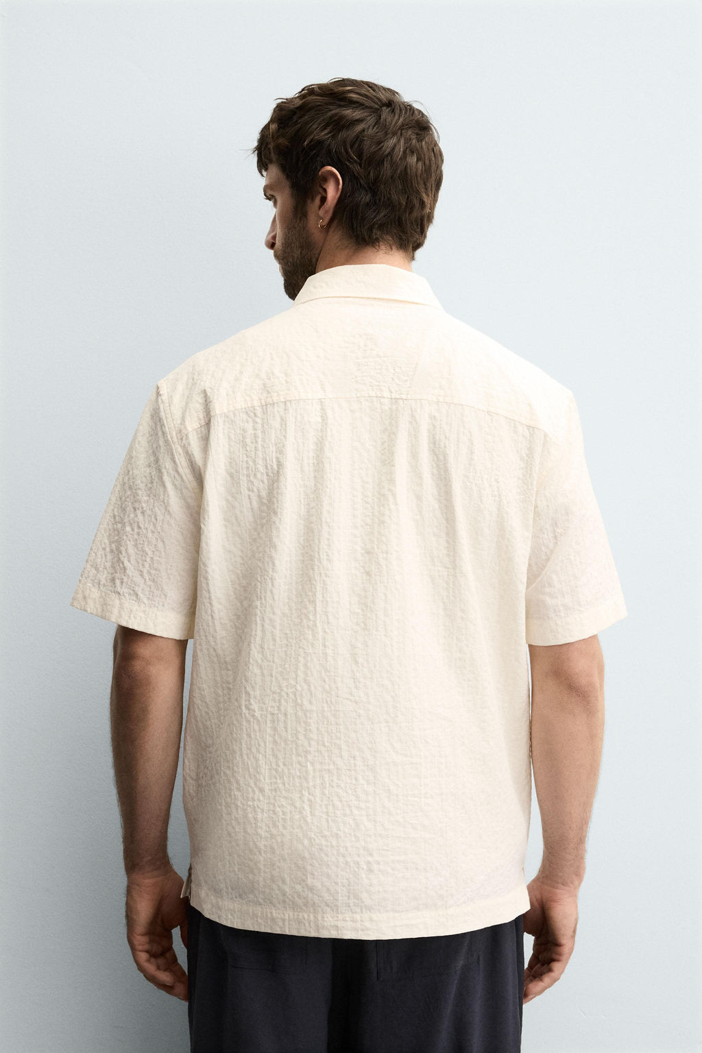 SEERSUCKER POLO SHIRT - Zara фото 3