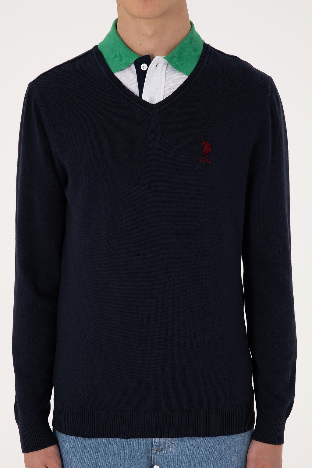 Erkek Lacivert Basic Kazak Sepette S_rpriz _ndirim - U.s. polo assn фото 6