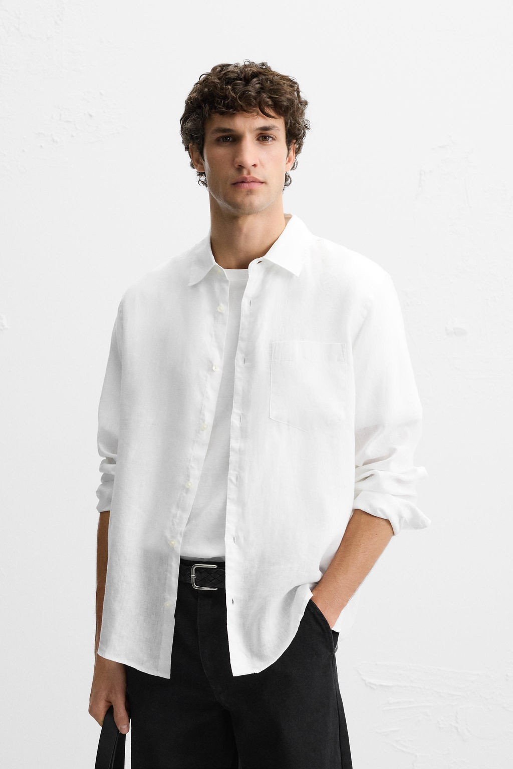 100% LINEN SHIRT - Zara фото 18