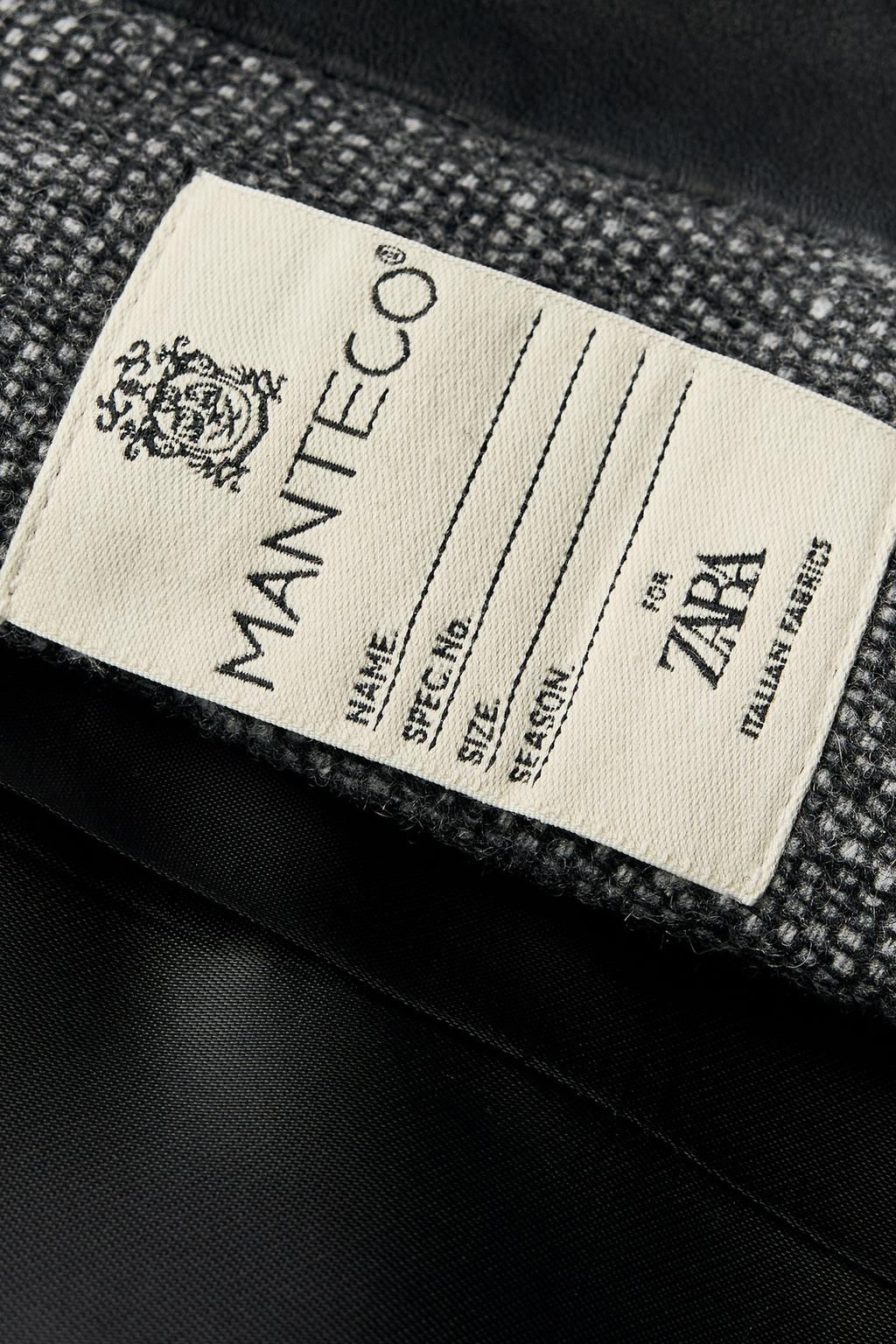 LEATHER COLLAR COAT ZW COLLECTION - Zara фото 10