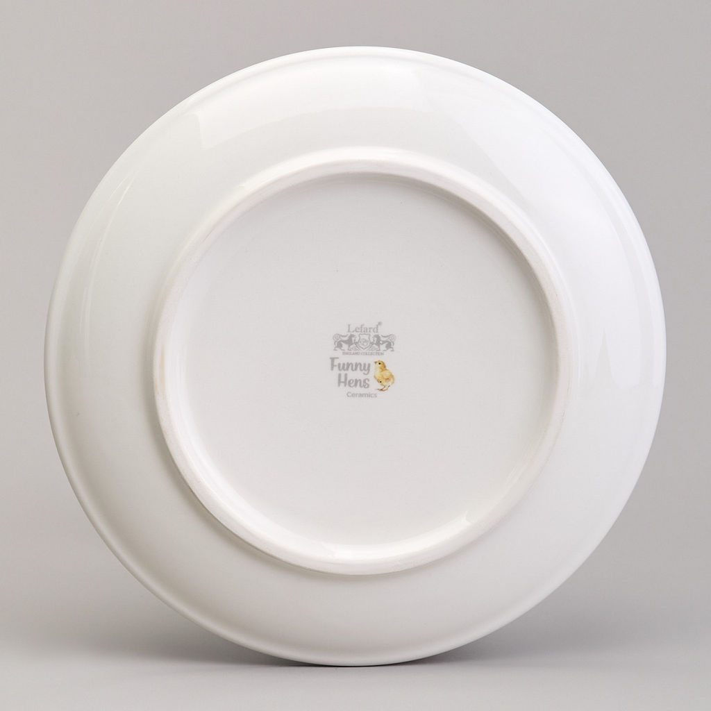 ТАРЕЛКА ЗАКУСОЧНАЯ LEFARD FUNNY HENS 21*2,5 СМ (КОР=24ШТ.) фото 3