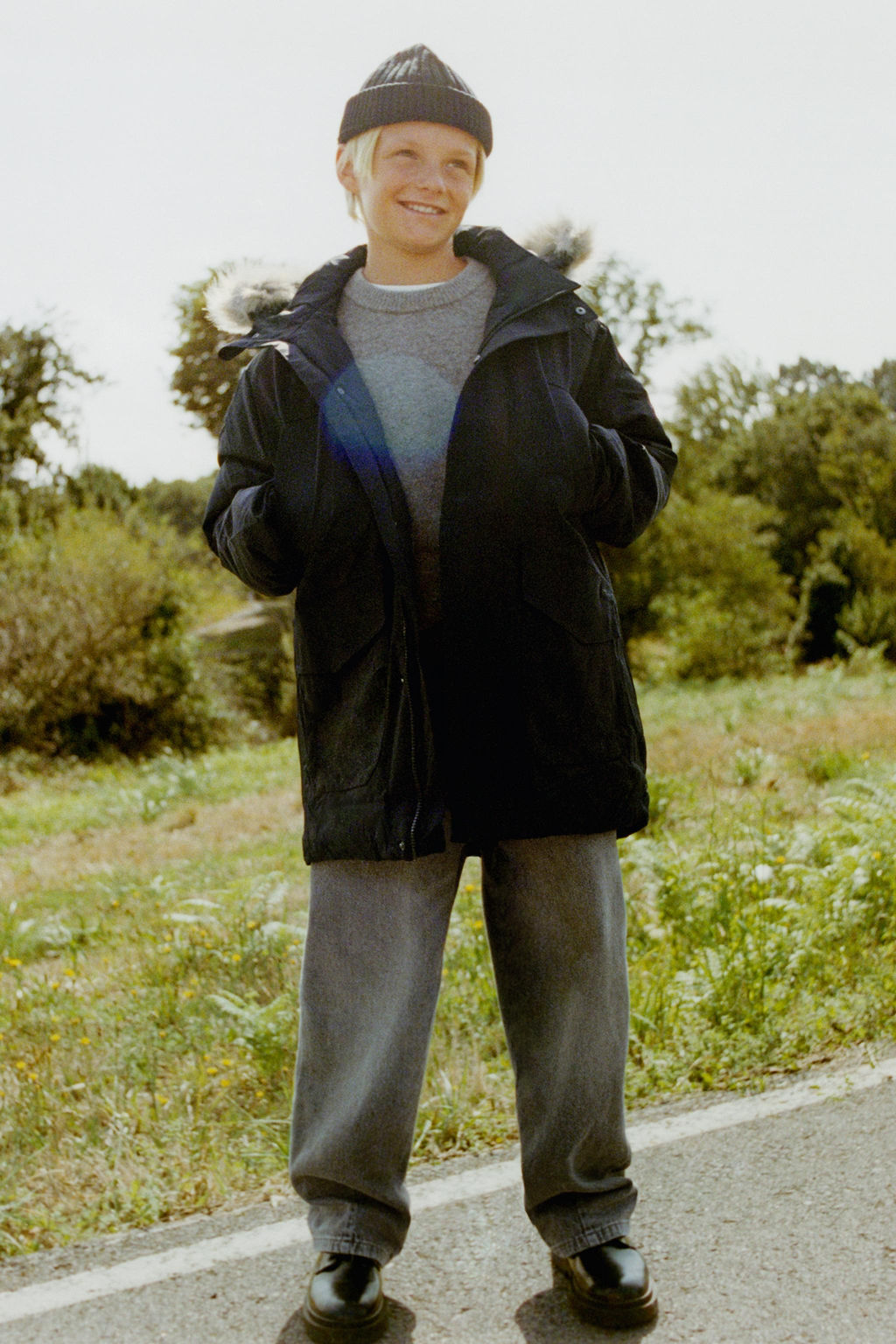 LONG FEATHER AND DOWN WATER-REPELLENT PUFFER JACKET WITH DETACHABLE FAUX FUR HOOD - Zara фото 14
