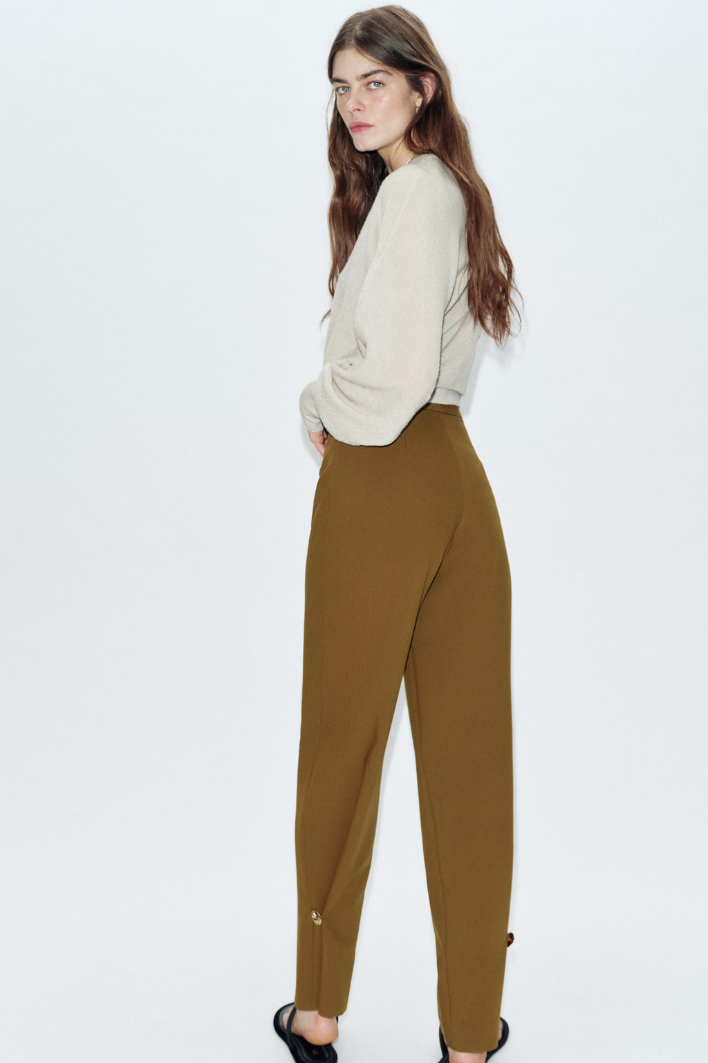 TROUSERS WITH ADJUSTABLE HEM - Zara фото 7