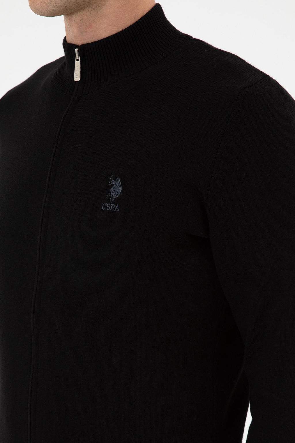 Erkek Slim Fit Siyah Triko H_rka - U.s. polo assn фото 7