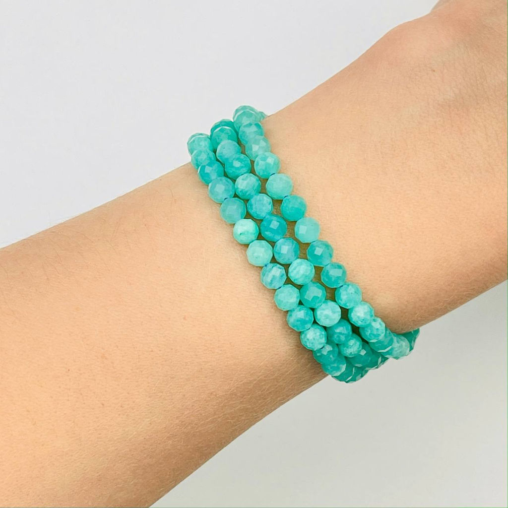 Бусины для украшений из Амазонита (90 бусин)