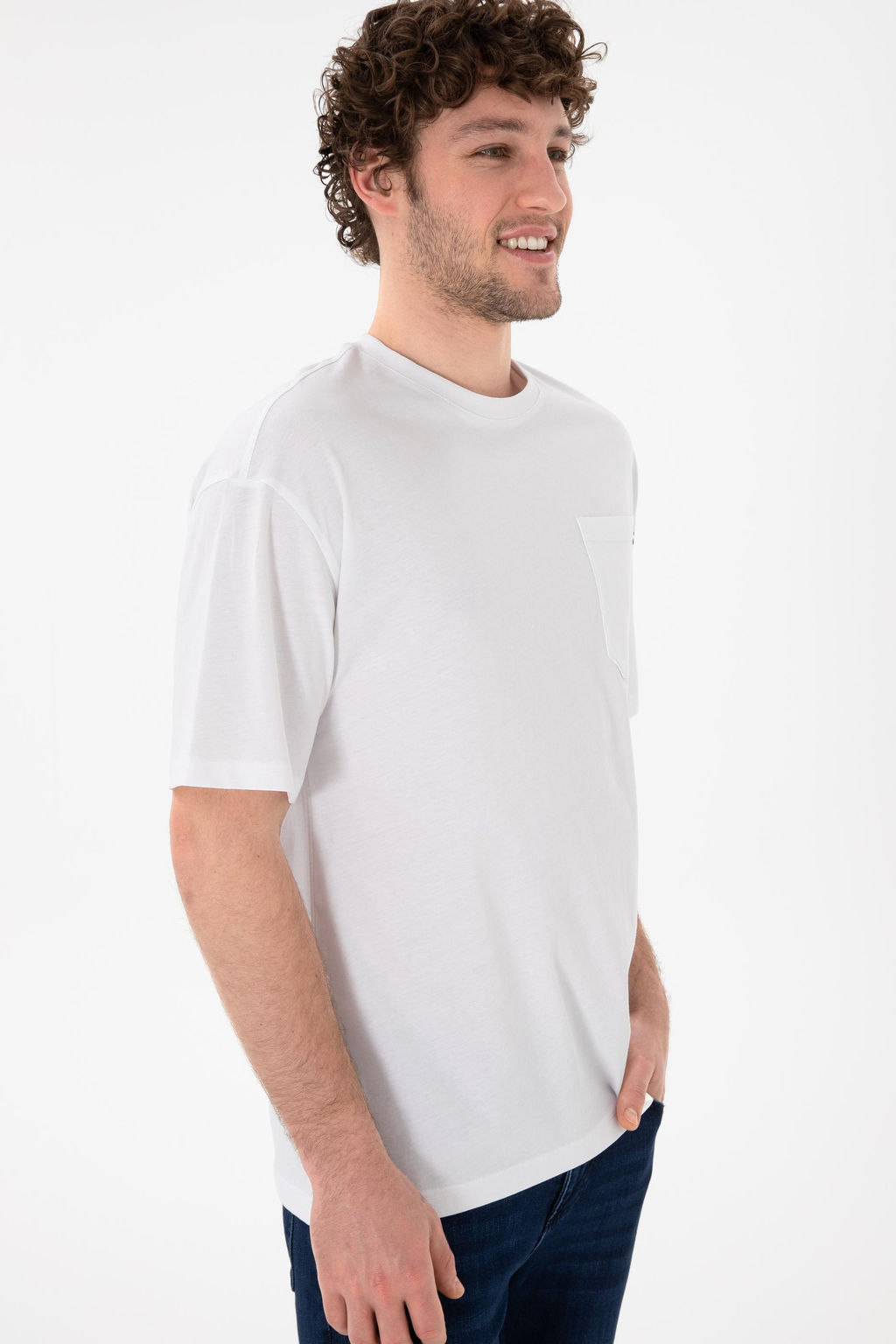 Erkek Comfort Fit Bisiklet Yaka Beyaz Ti__rt Sepette S_rpriz _ndirim - U.s. polo assn фото 4