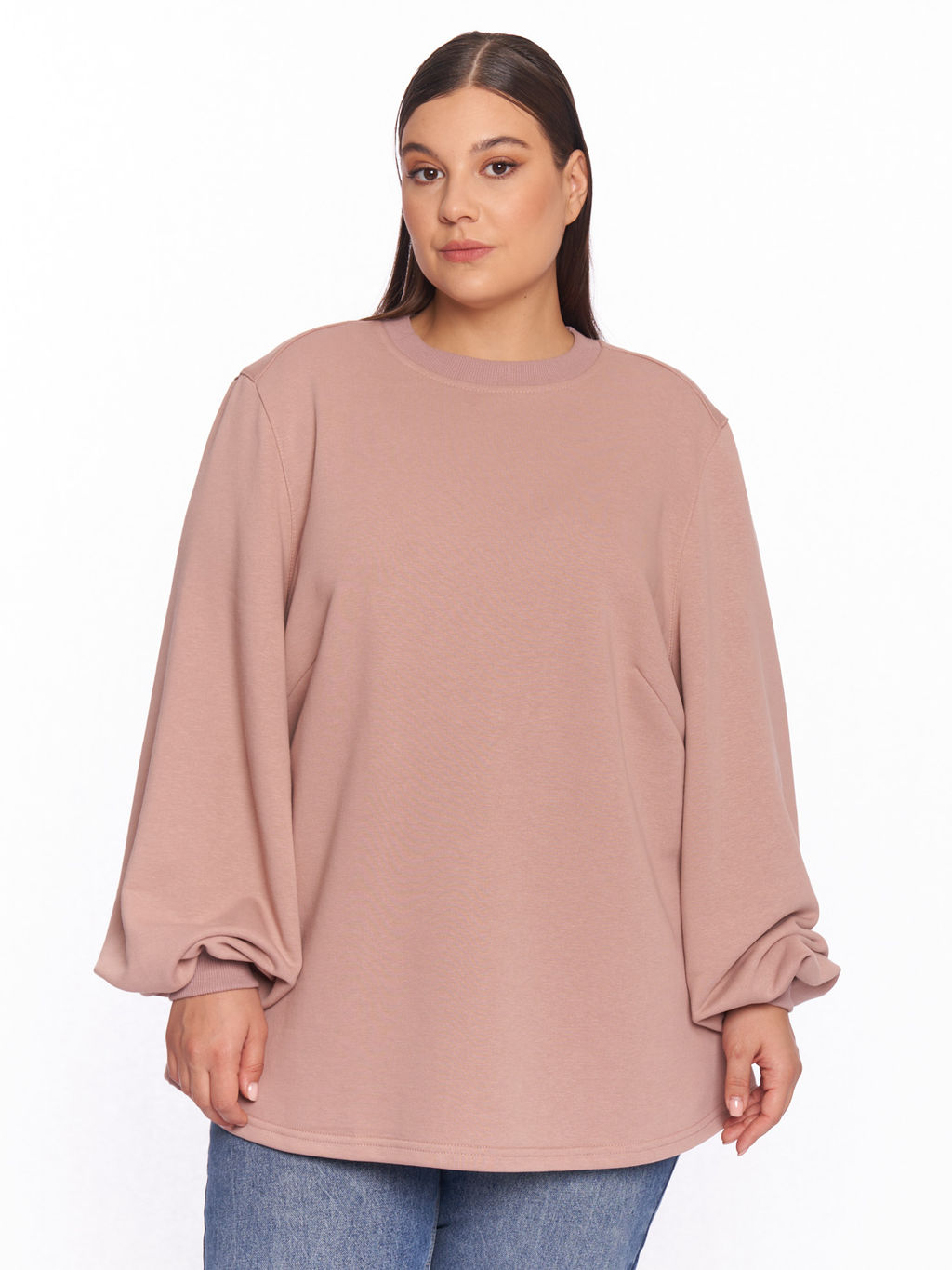 Свитшот с объемными рукавами SV01502PIN40 - Артесса фото 7