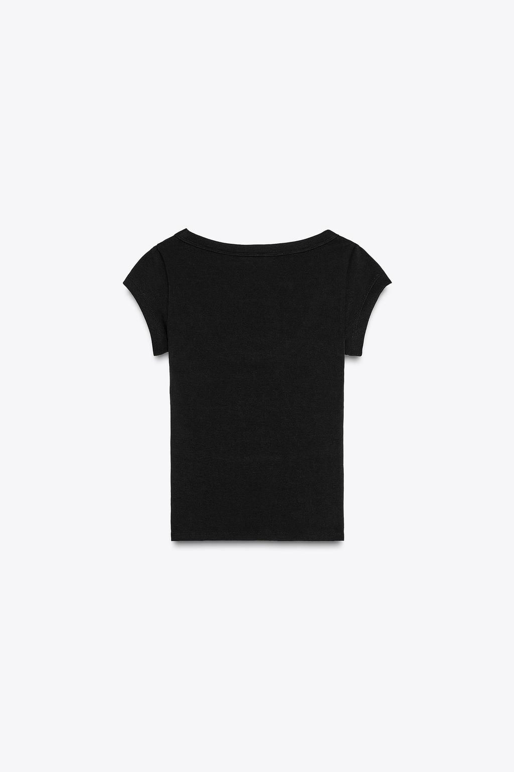 ROUND NECK T-SHIRT - Zara фото 23