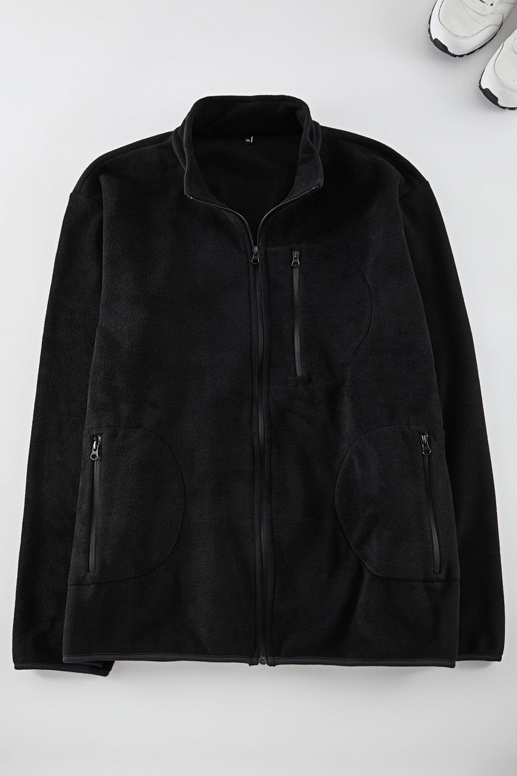 TRENDYOL MAN Buyuk Beden Siyah Regular/Normal Kesim Dik Yaka Anti-pilling Polar Sweatshirt TMNAW25AO00020 - Trendyolmilla фото 6
