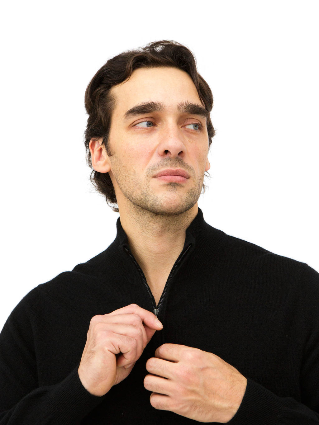 Джемпер из пуха яка 11008 черный