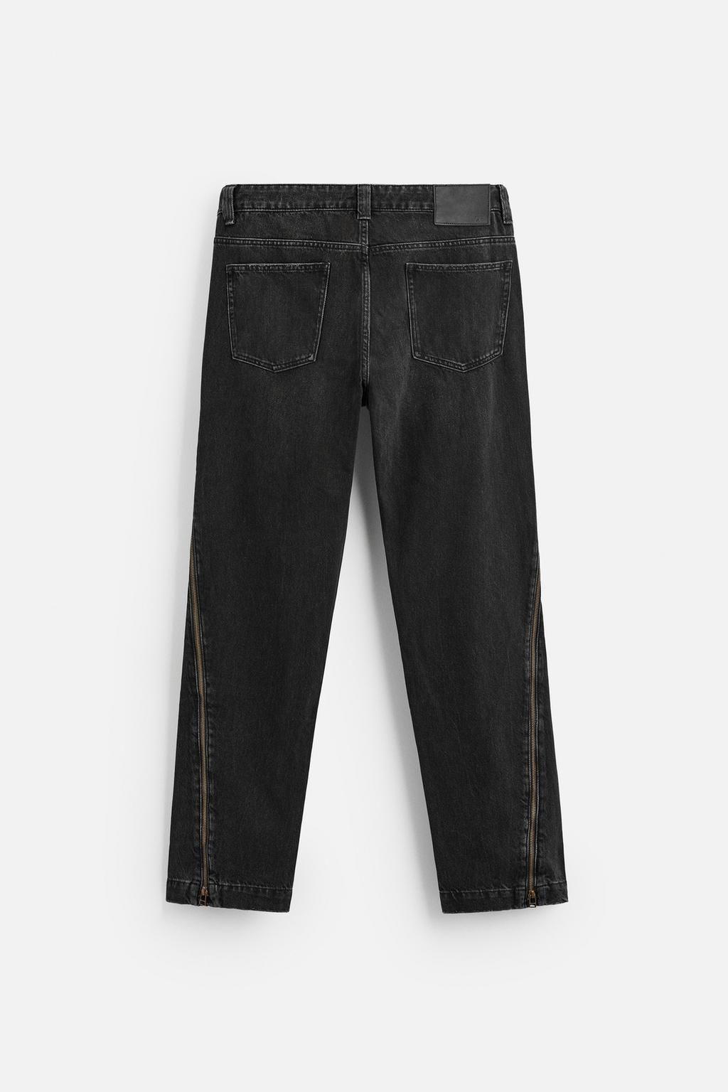 FLARE FIT JEANS WITH ZIPS - Zara фото 7