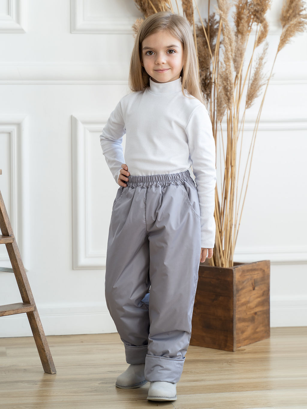 Джемпер-водолазка белая 645 (92, 56)