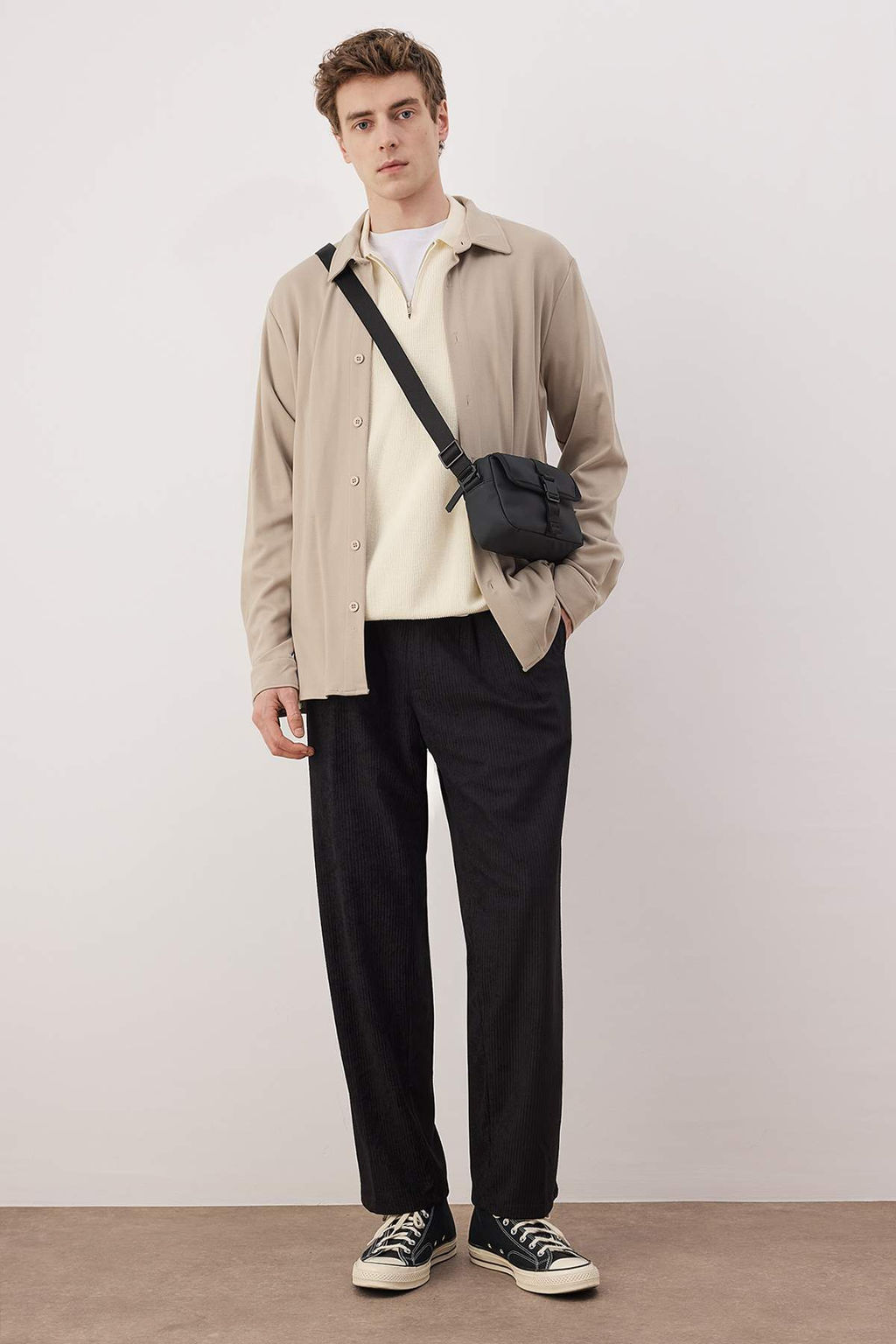 Kahverengi Erkek Baggy Fit Kadife Pantolon TMNAW26PL00022 - Trendyolmilla фото 13