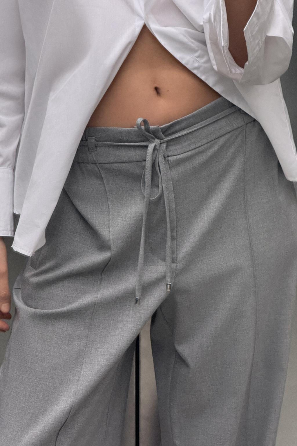 WIDE-LEG TROUSERS WITH ELASTIC WAISTBAND