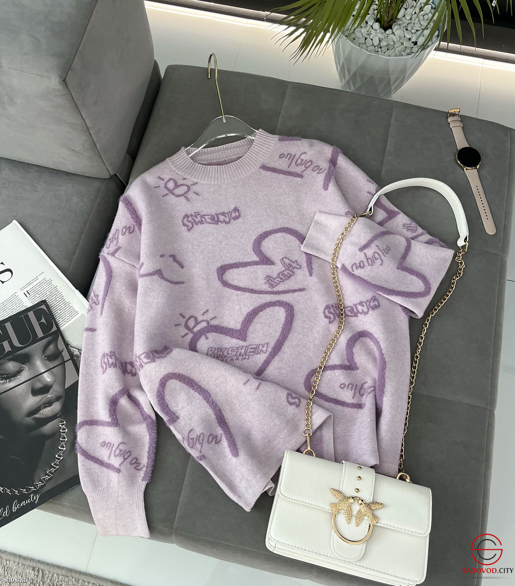 Кофта женская с сердечками - Bruno фото 5