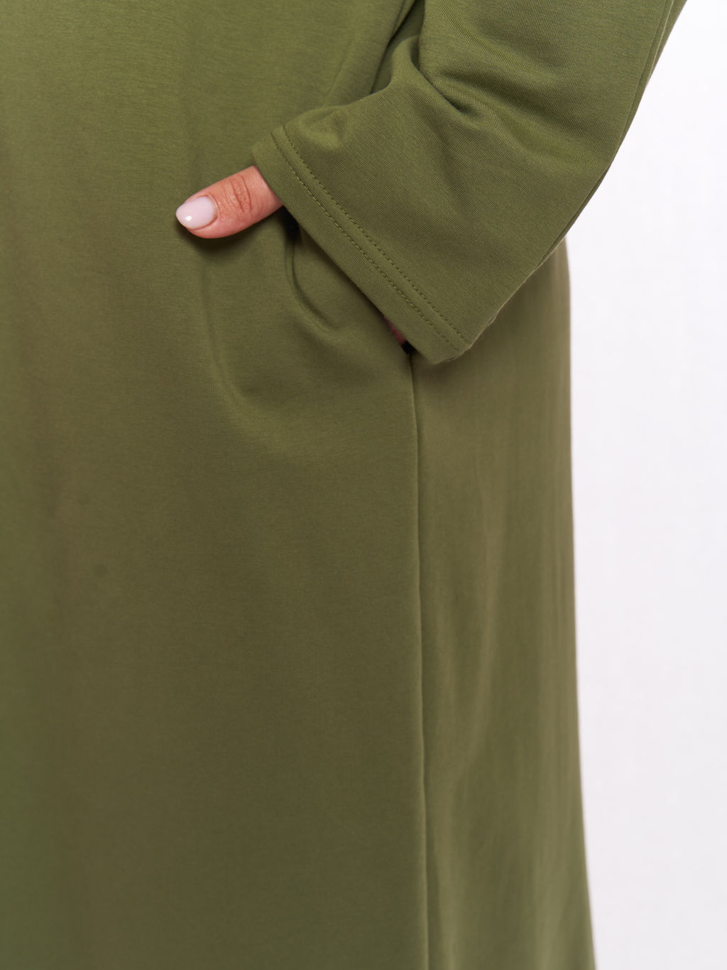 Платье с разрезом спереди PP57102GRN30 - Артесса фото 9