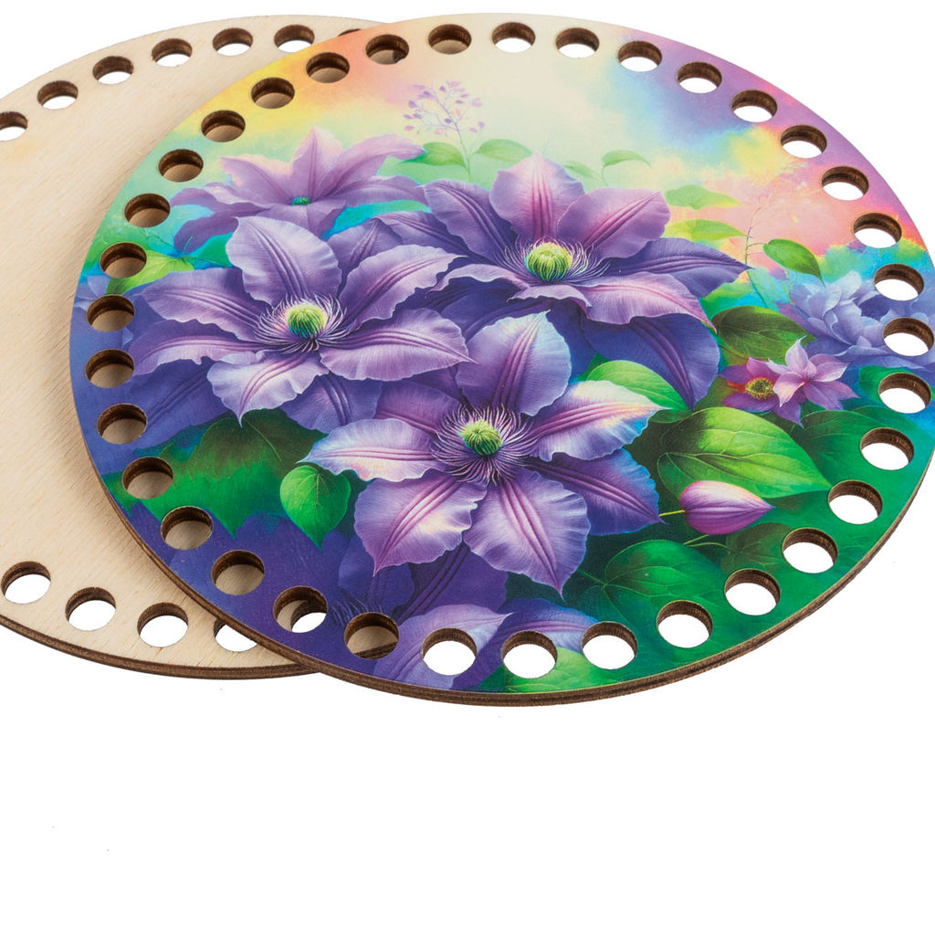 Заготовка для декорирования Love2art ДВ-01 Набор донышек для вязания Глянцевый фанера d 15 см х 0.4 см 2 шт 08 Лошадь фото 20