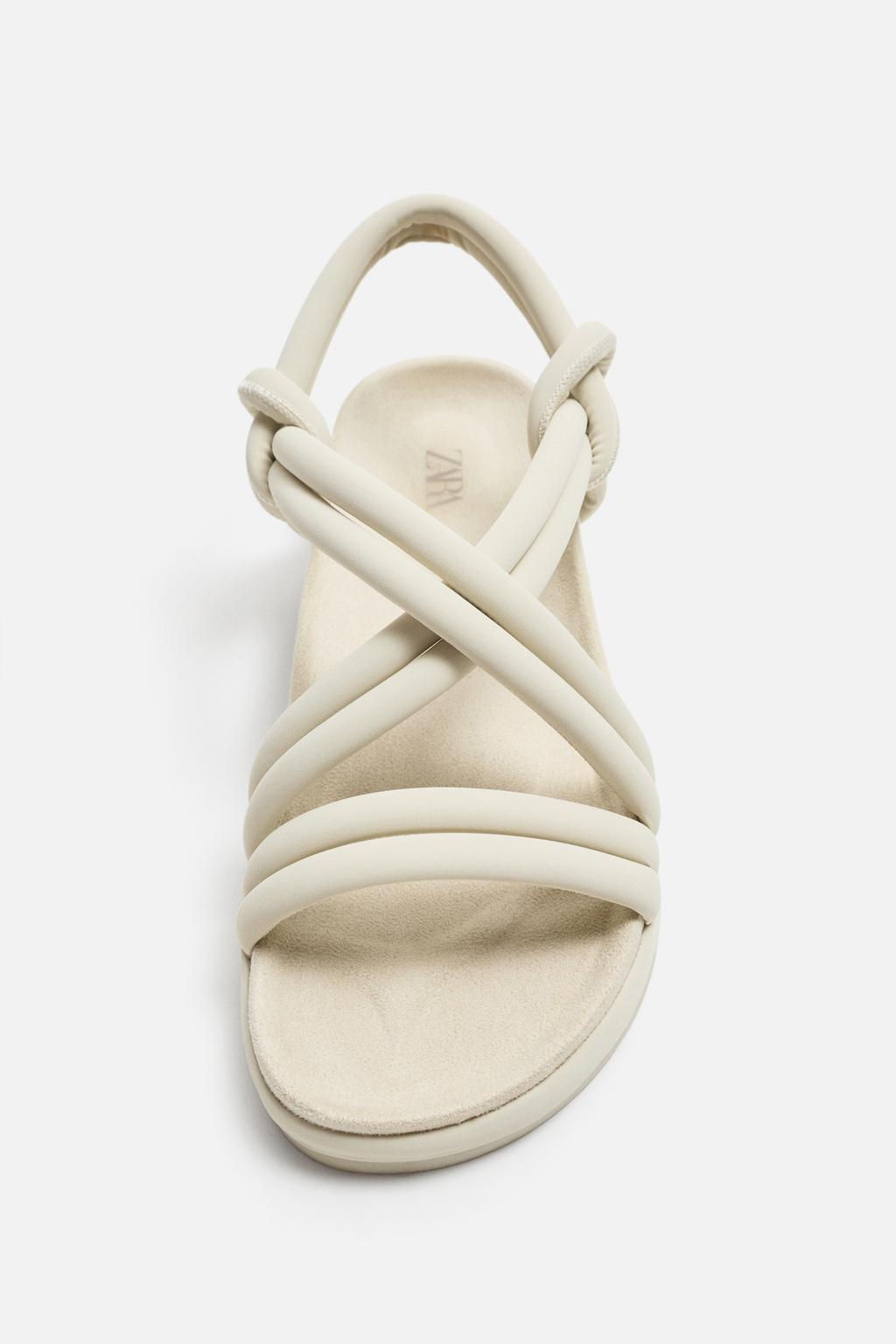 Sandals with Criss-Cross Straps - Zara фото 7