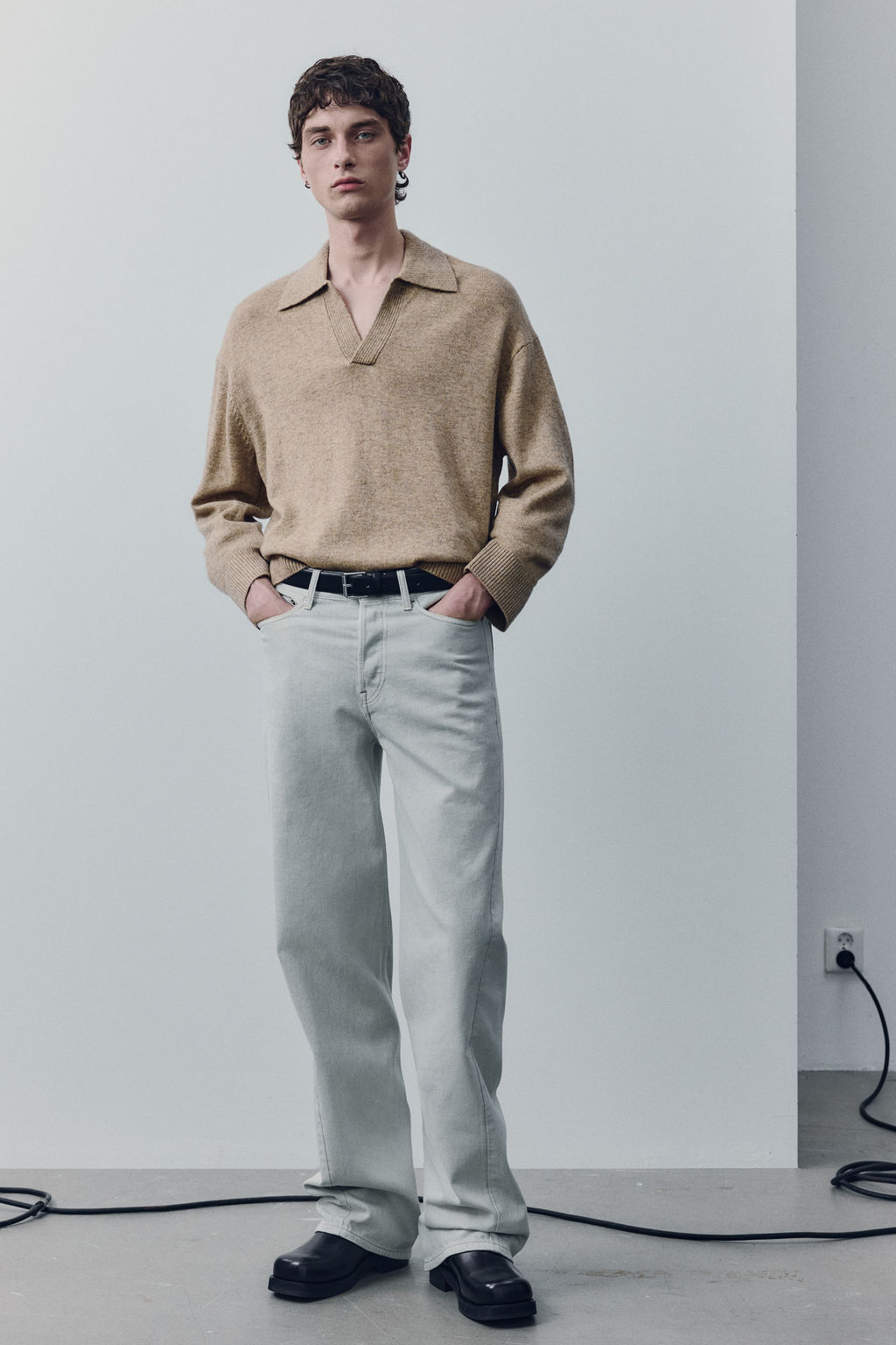 Wool-blend polo jumper - H&m фото 3