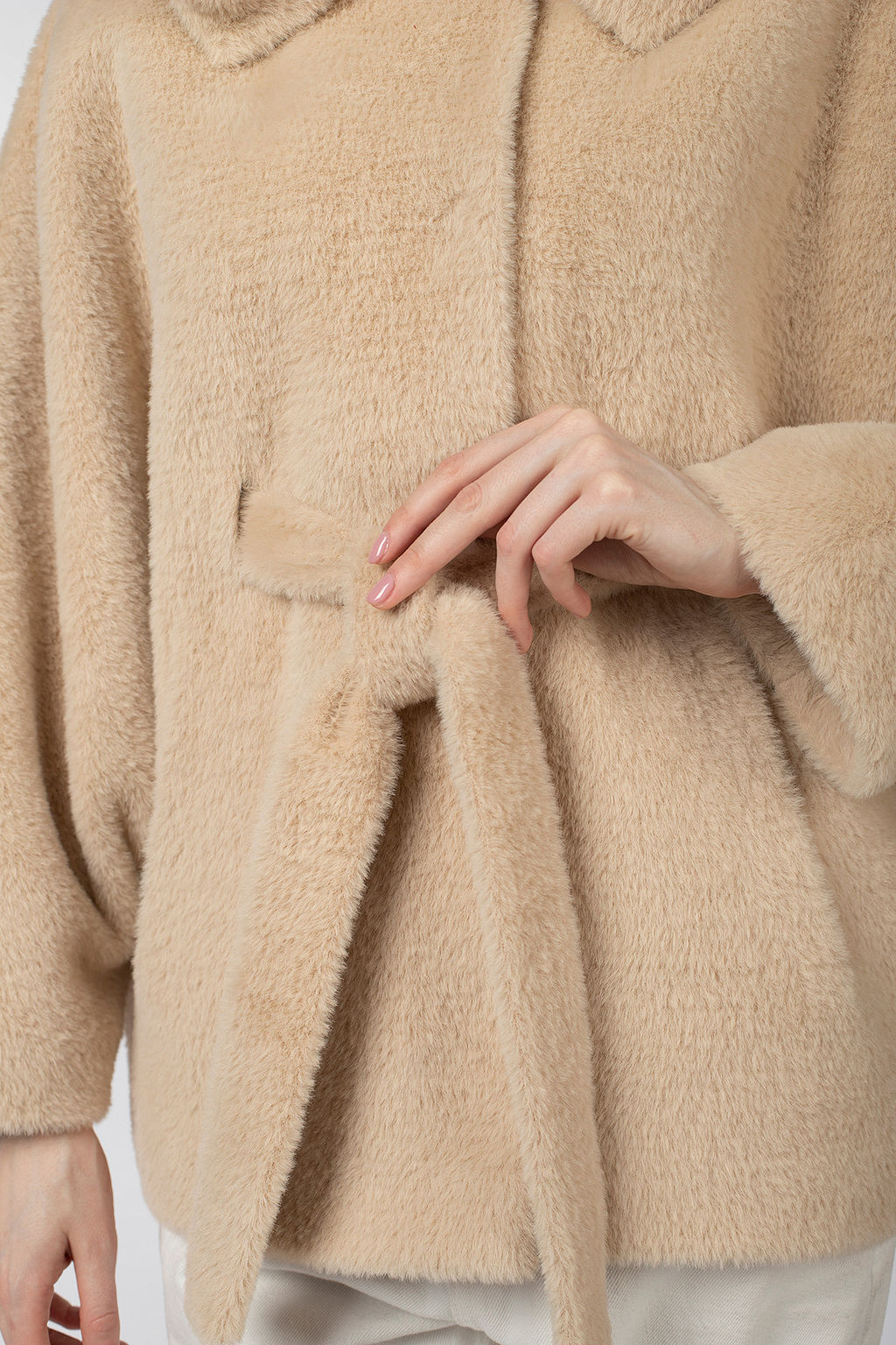 Пальто женское демисезонное (пояс) - El podio фото 11