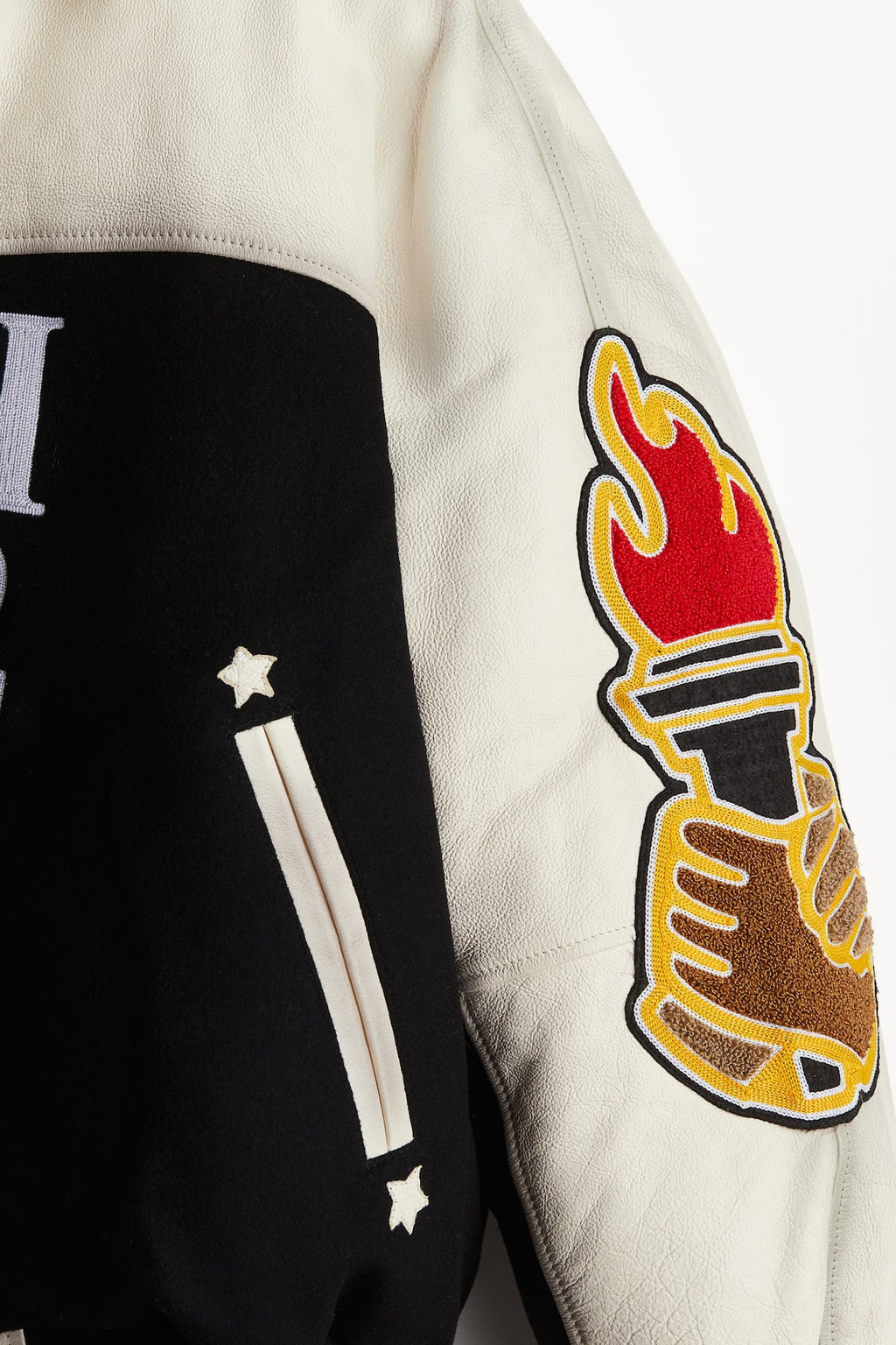 Chaqueta de beisbol de piel - H&m фото 8