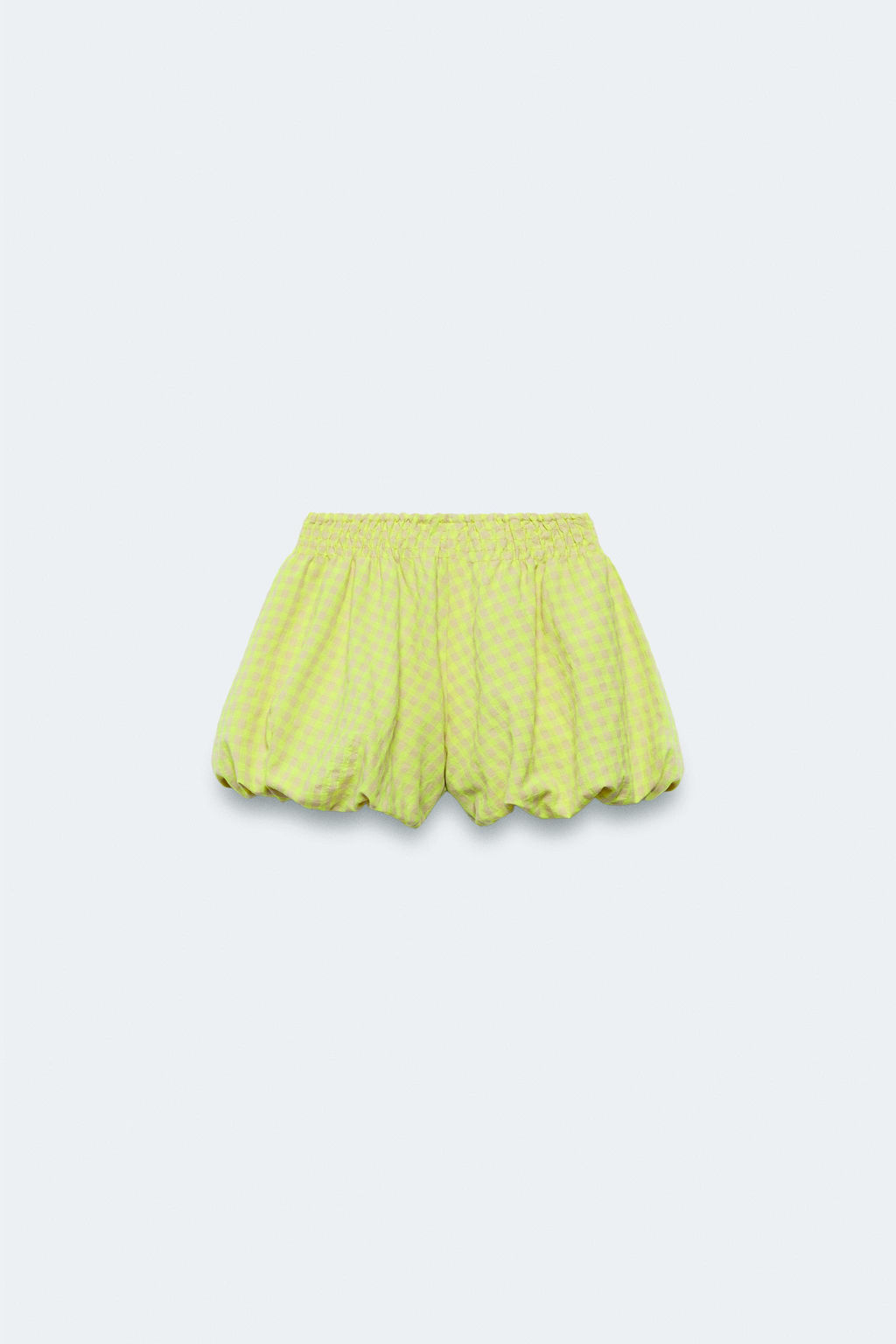 2-14 A?OS/ SHORT BOMBACHO CUADRO VICHY LIMITED EDITION / Amarillo - Zara фото 5
