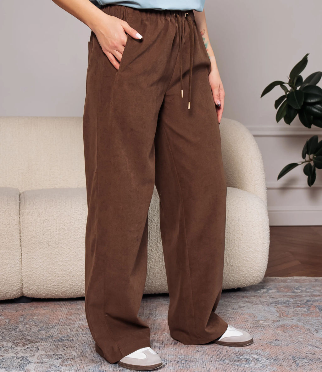 Брюки #ОКТ165005, коричневый - Dommod фото 3