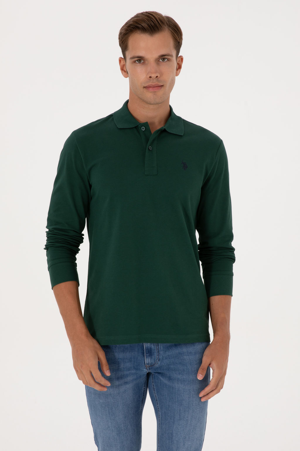 Erkek Koyu Ye_il Basic Sweatshirt Sepette S_rpriz _ndirim - U.s. polo assn фото 8