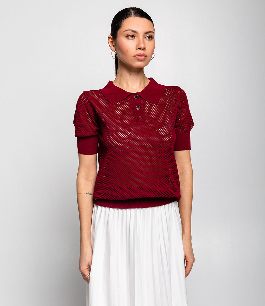 Футболка #КТ82234, бордовый - Dommod фото 2