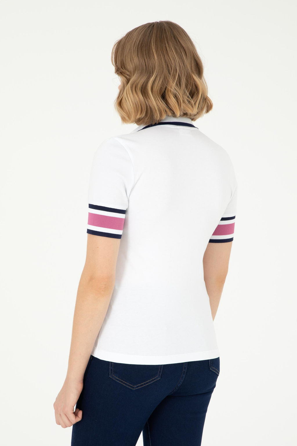 Женская белая футболка Неожиданная скидка в корзине - U.s. polo assn фото 5