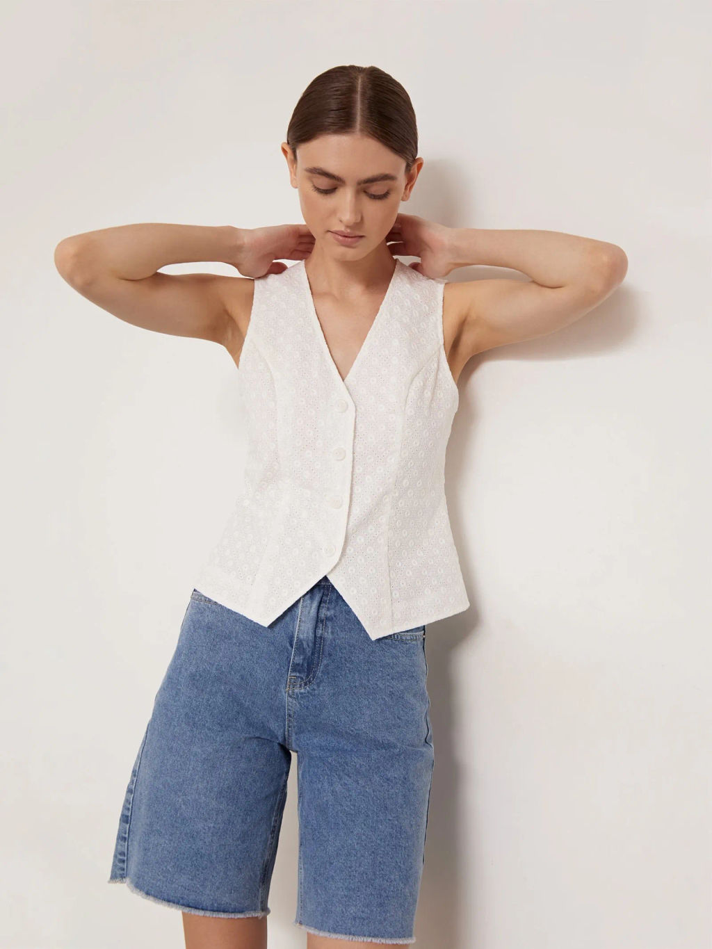 ЛУЧШАЯ ЦЕНА - Жилет приталенного кроя GL052/olivia - Emka фото 3