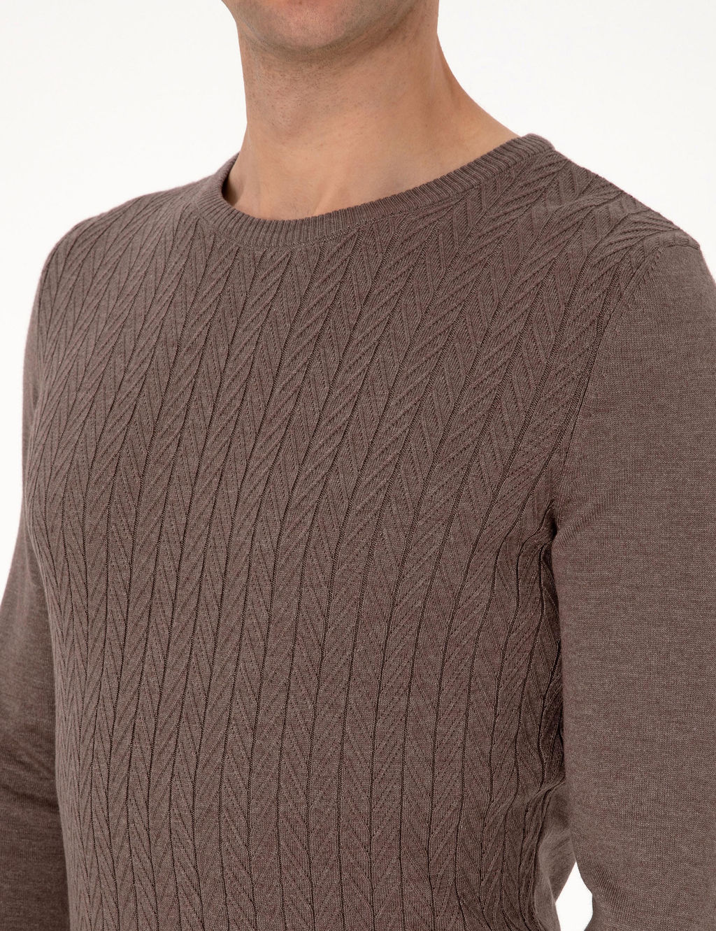 Vizon Slim Fit Bisiklet Yaka Triko Kazak - Pierre cardin фото 7