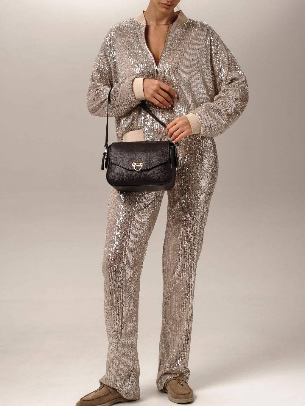 Сумка через плечо Azaro 3684 темно-коричневая