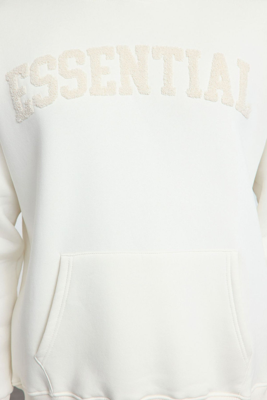 TRENDYOL MAN Antrasit Oversize/Genis Kesim Yaz? Nak?sl? Ici Polar/S?cak Tutan Kapusonlu Sweatshirt TMNAW25SW00180 - Trendyolmilla фото 16