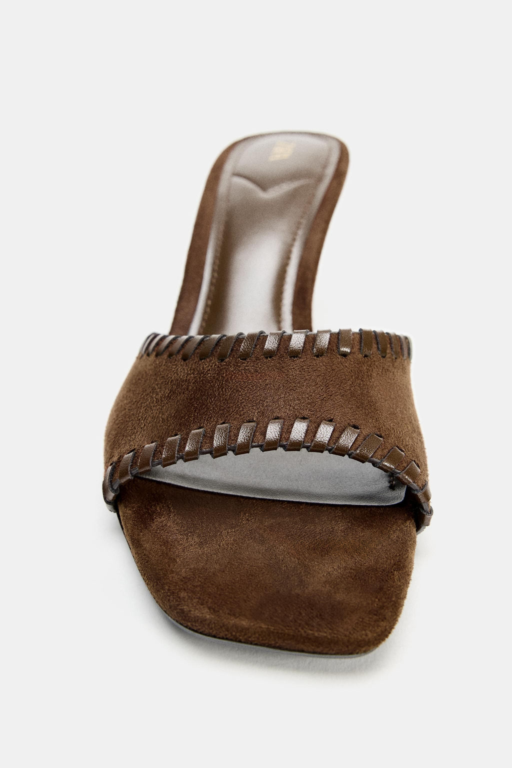 TOPSTITCHED HEEL MULES - Zara фото 8