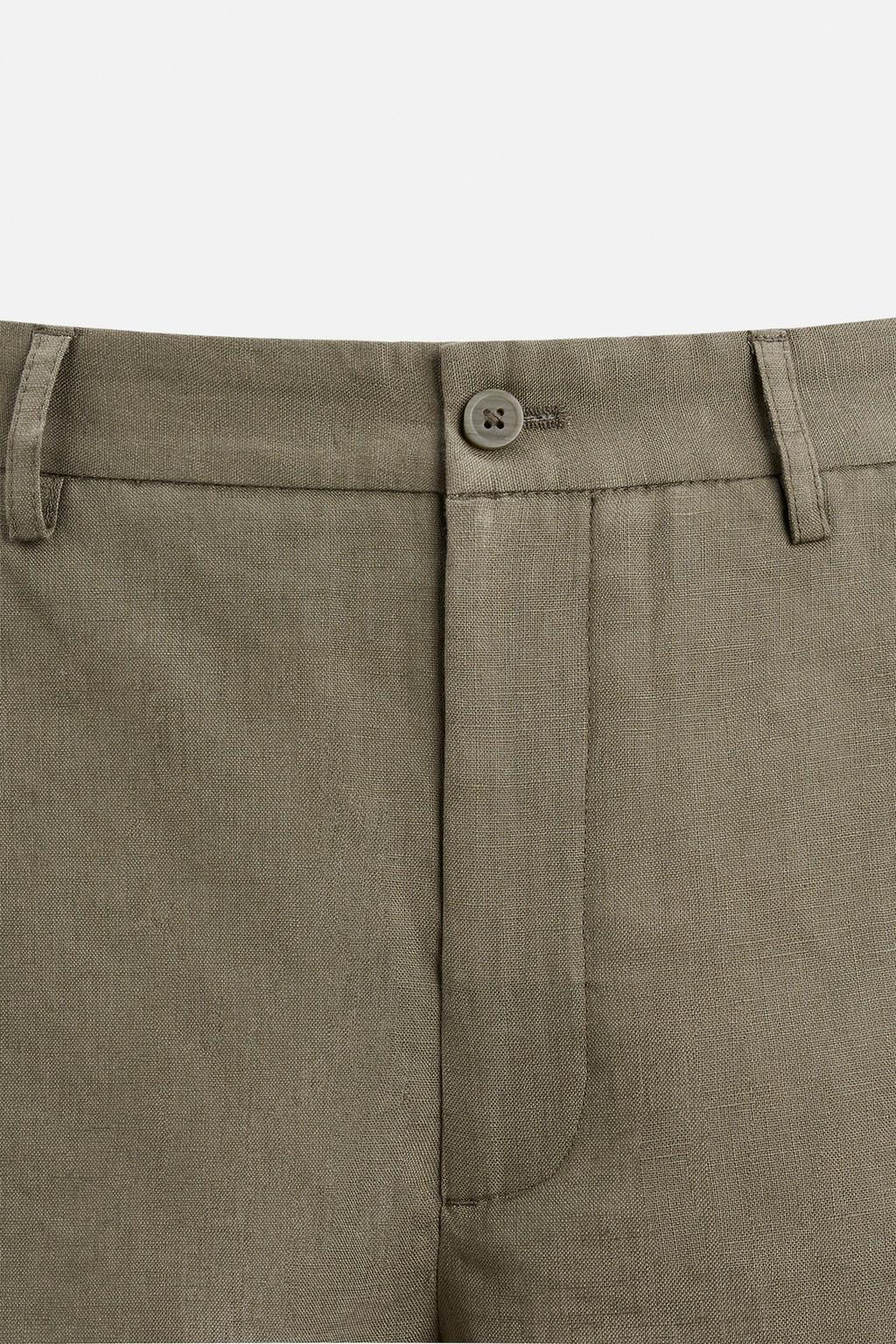 100% LINEN BERMUDA SHORTS - Zara фото 35