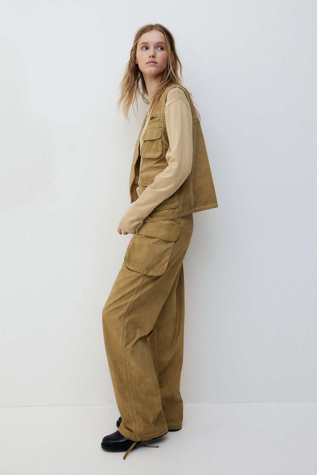 Jersey corto en punto fino - H&m фото 3