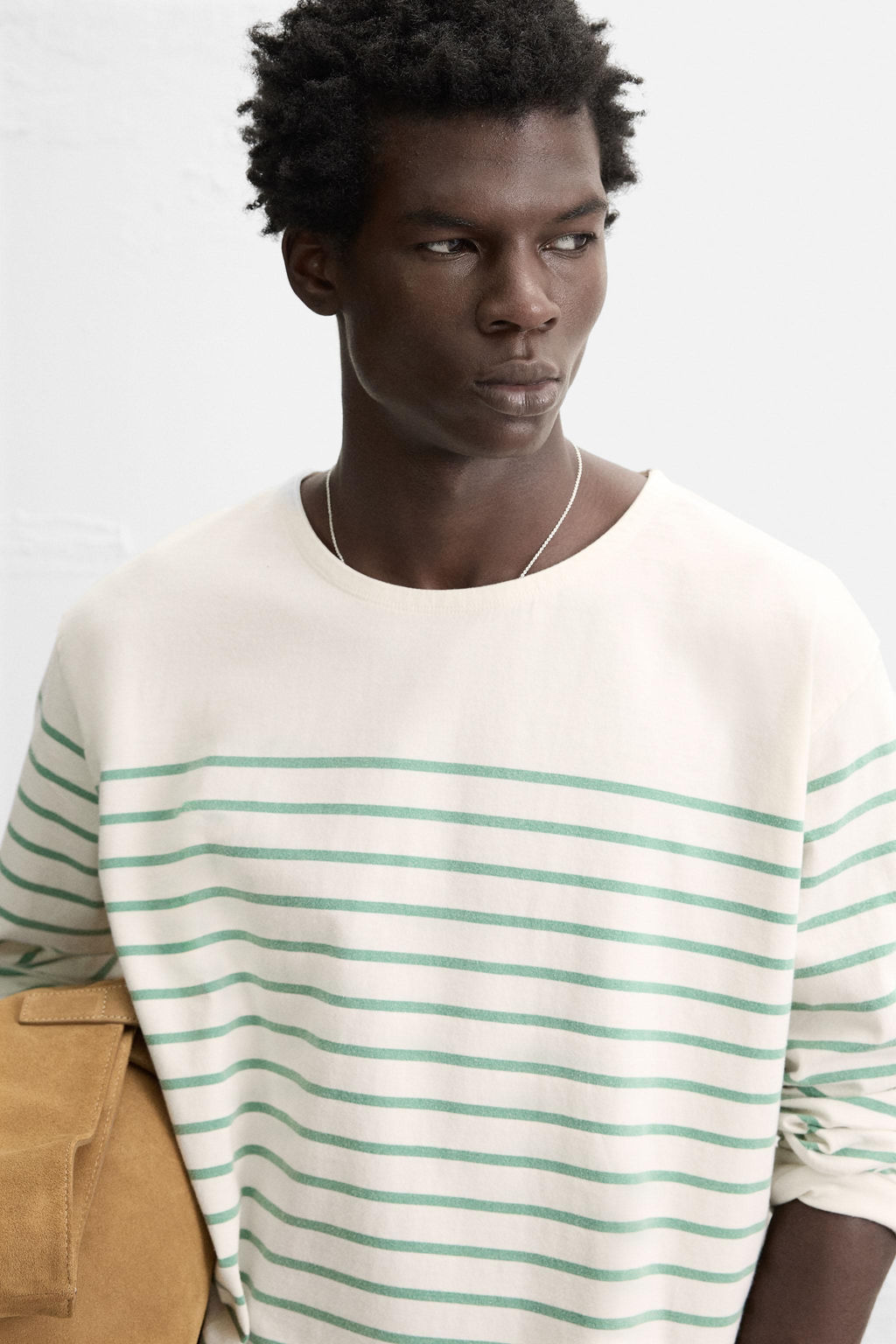 STRIPED JACQUARD T-SHIRT - Zara фото 5