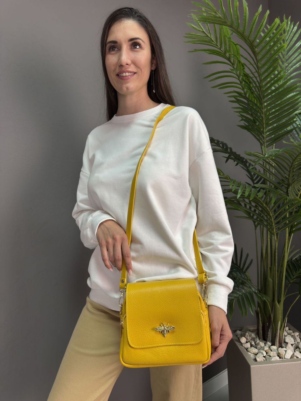 Сумка женская из телячьей кожи