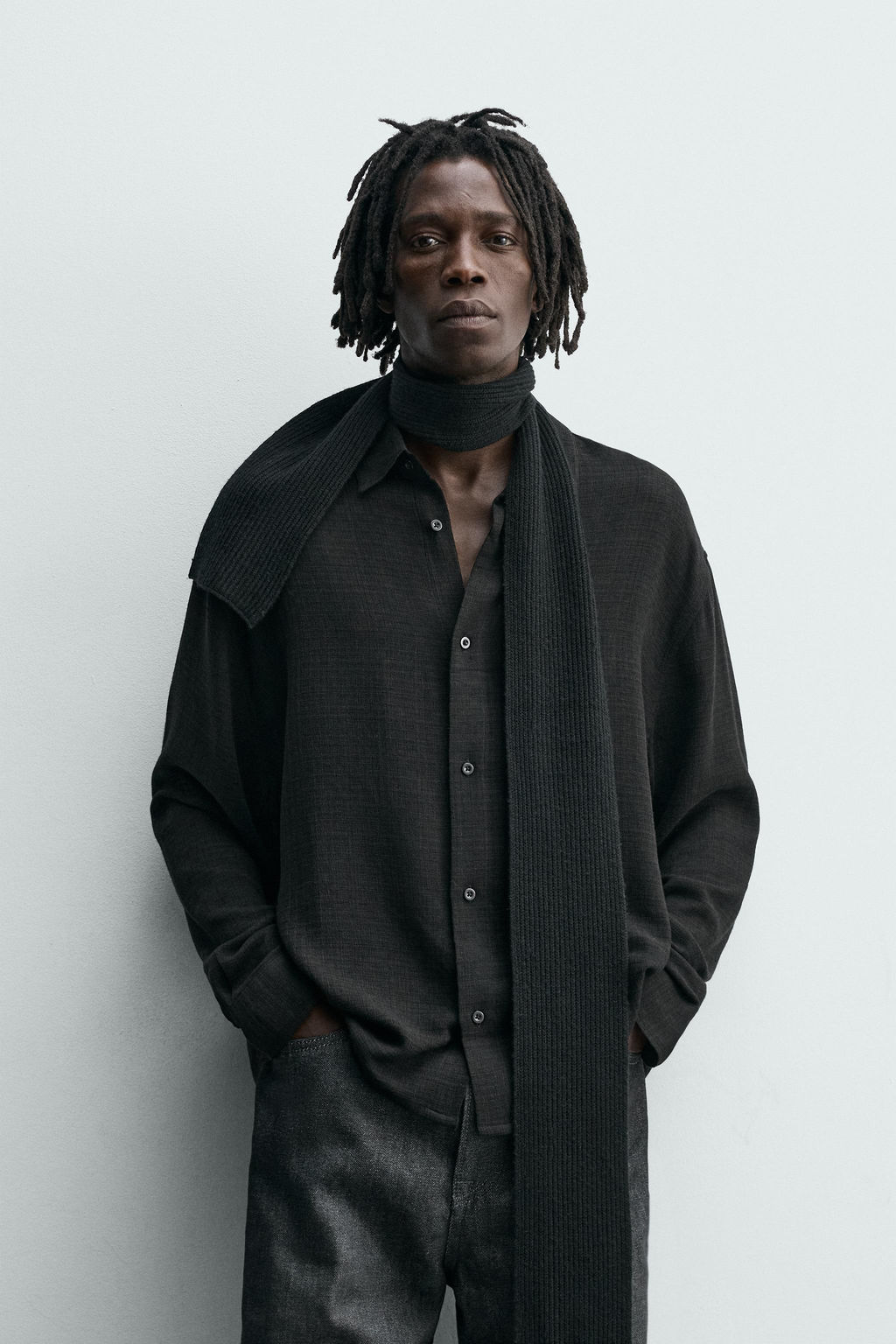 VISCOSE/COTTON TEXTURED SHIRT - Zara фото 2