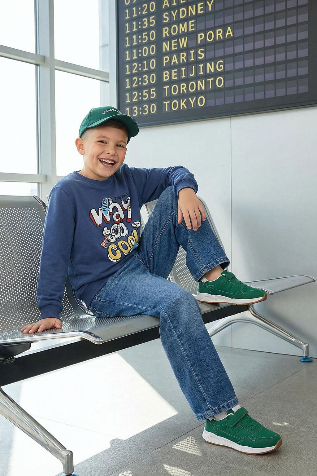 Indigo Erkek Cocuk Slogan Desenli Pamuklu Bisiklet YakaOrme Sweatshirt TKDAW25SW00026 - Trendyolmilla фото 9